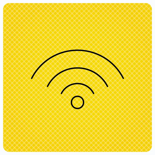 Ícone Wifi. Sinal de rede wi-fi sem fios . — Vetor de Stock