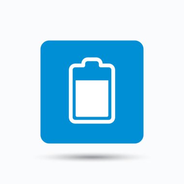 Pil güç simgesi. Akümülatör işareti şarj.