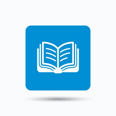 Kitap simgesi. Çalışma edebiyat işareti.