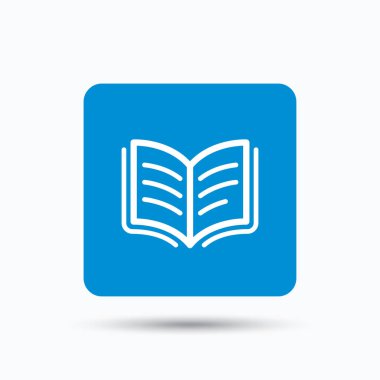 Kitap simgesi. Çalışma edebiyat işareti.