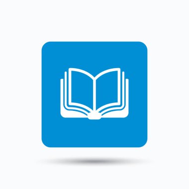 Kitap simgesi. Çalışma edebiyat işareti.