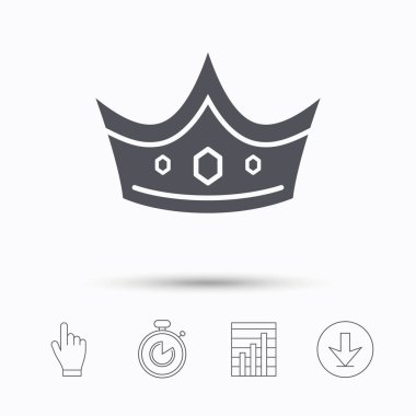 Taç simgesi. Kraliyet tahtının lideri işareti.