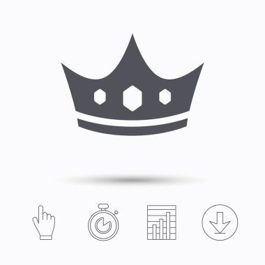 Taç simgesi. Kraliyet tahtının lideri işareti.