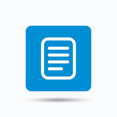 Dosya simgesi. Belge sayfa işareti.