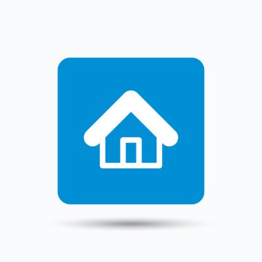 Ev simgesini. Ev bina oturum.