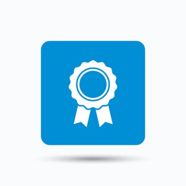 Madalya simgesi. Kazanan ödül amblemi işareti.