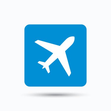 Uçak simgesi. Uçuş taşıma işareti.