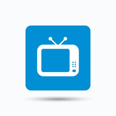 TV simgesi. Retro televizyon işareti.