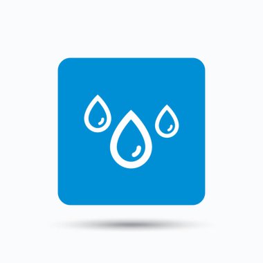 Su damla simgesi. Yağmurlu hava işareti.