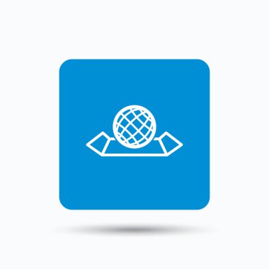 Dünya harita simgesi. Küre işareti.