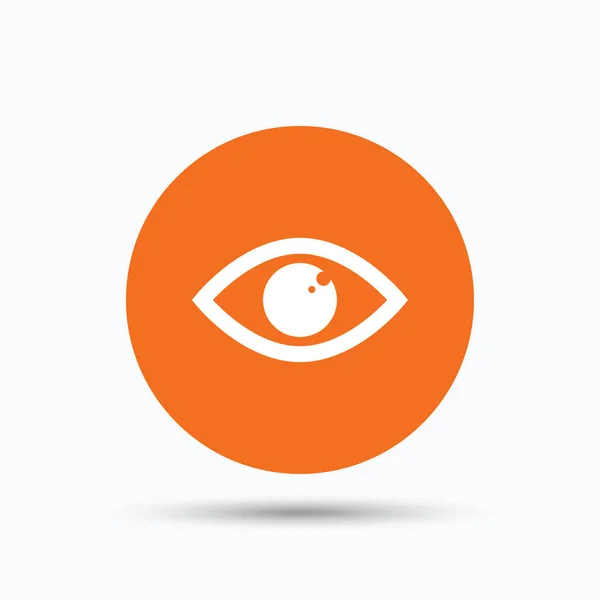 Icono del ojo. Signo de visión ocular . — Vector de stock