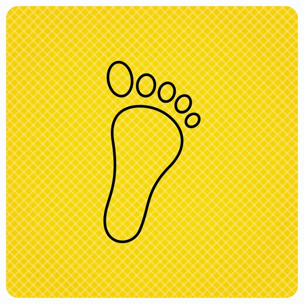 Baby footprint icon. Child foot sign. — Stock Vector