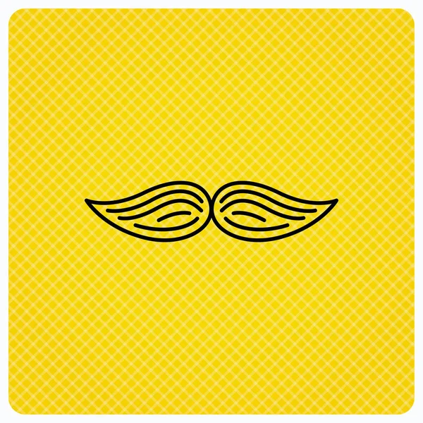 Mustache icon. Hipster symbol. Gentleman sign. — Stock Vector