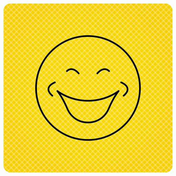 Smile icon. Positive happy face sign. — Stock Vector