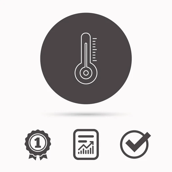 Thermometer-Symbol. Wetterzeichen. — Stockvektor