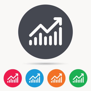 Grafik simgesi. İş analizi işareti grafik.