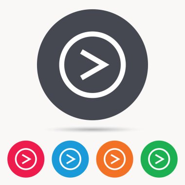 Ok simgesi. Sonraki gezinme işaret.