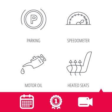 Motor yağı, Park ve hız göstergesi simgeleri.