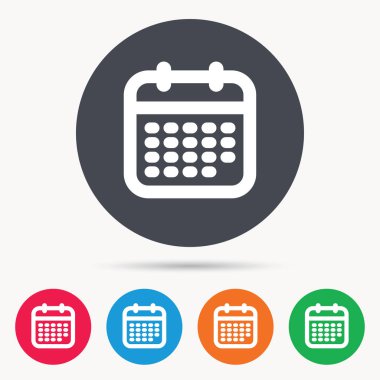 Takvim simgesini. Olaylar uyarı mektubu işareti.