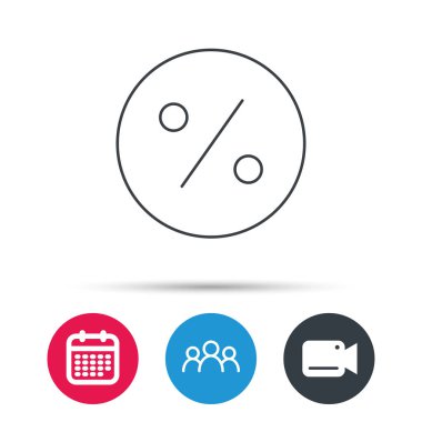 Yüzde simgesi indirim. Satışı işareti.