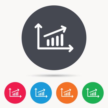 Grafik simgesi. İş analizi işareti grafik.