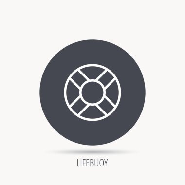 Lifebuoy simgesi. Yeleğini işareti.