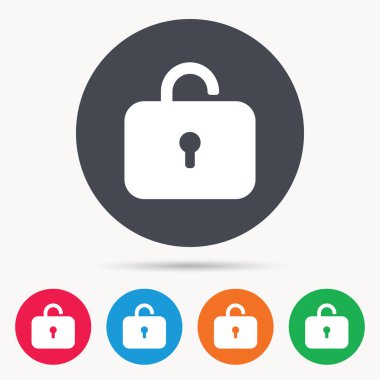 Kilit simgesi. Gizlilik soyunma işareti.