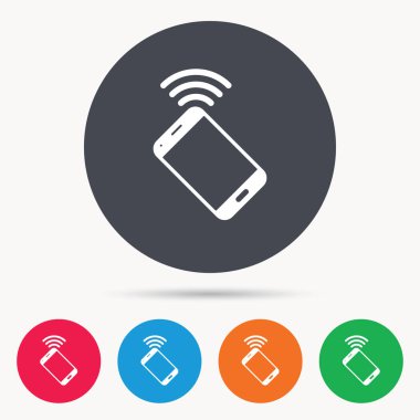 Cep telefonu simgesi. Cep telefonu iletişim.