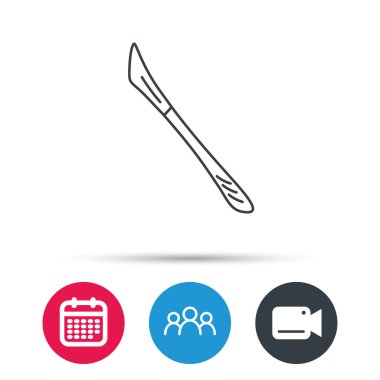 Neşter simgesi. Cerrah aracı işareti.