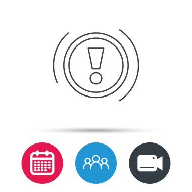 Uyarı simgesi. Pano işareti.