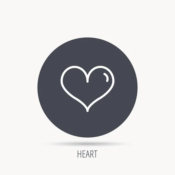 Ikona serca. Znak miłości. — Wektor stockowy