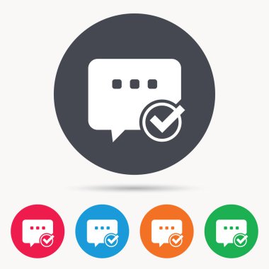 Kene simgesi ile sohbet. Konuşma balonu işareti.