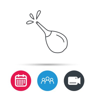 Tıbbi lavman simgesi. Lavman işareti.