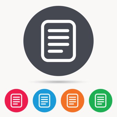 Dosya simgesi. Belge sayfa işareti.