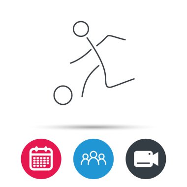 Futbol simgesi. Futbol Spor işareti.