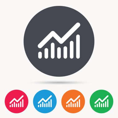 Grafik simgesi. İş analizi işareti grafik.