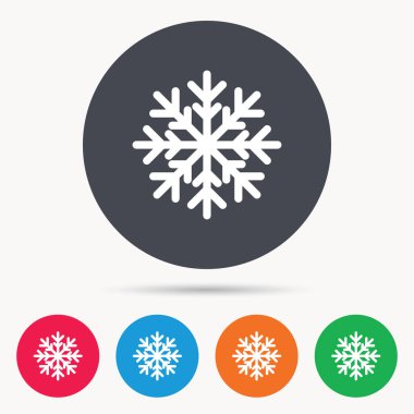 Kar tanesi simgesi. Klima işareti.