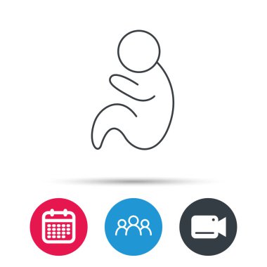 Bebek Bebek simgesi. Pediatri işareti.