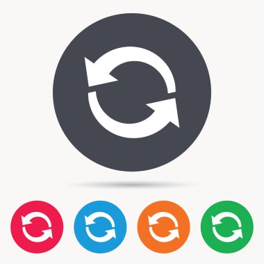 Update simgesi. Yenileme veya yineleme işareti.