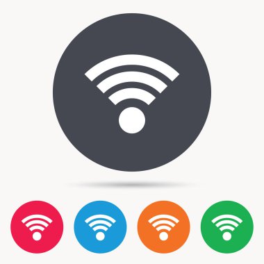 WiFi simgesi. Kablosuz Internet işareti.