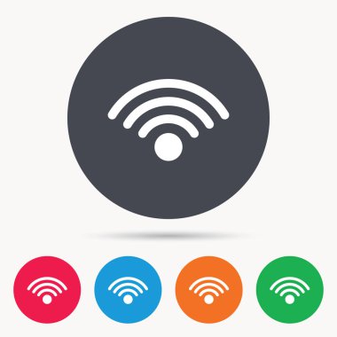 WiFi simgesi. Kablosuz Internet işareti.