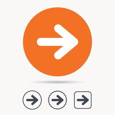 Ok simgesi. Sonraki gezinme işaret.