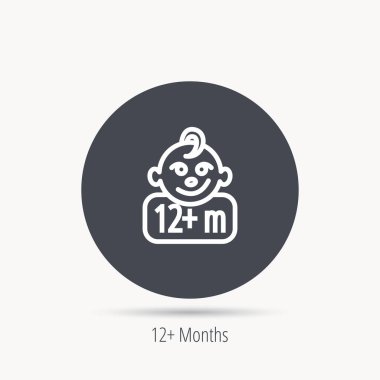 Bebek yüz simgesi. Yeni doğan çocuk işareti.