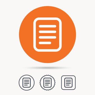 Dosya simgesi. Belge sayfa işareti.