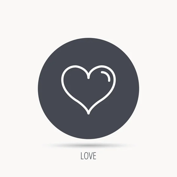 Icono del corazón amor. Signo de vida . — Archivo Imágenes Vectoriales