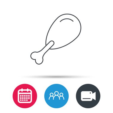 Tavuk bacağı simgesi. Baget işareti.