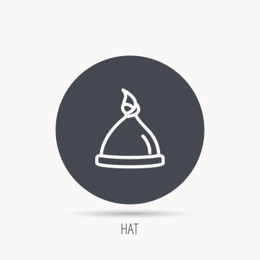 Bebek şapka simgesi. Yeni doğan kap işareti.