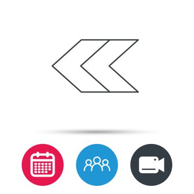 Sol ok simgesi. Önceki işaret.