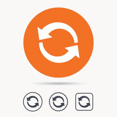 Update simgesi. Yenileme veya yineleme işareti.