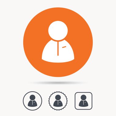 Kullanıcı simgesi. İnsan kişi işareti.